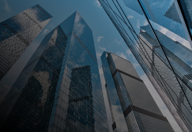 Commercial buildings in city